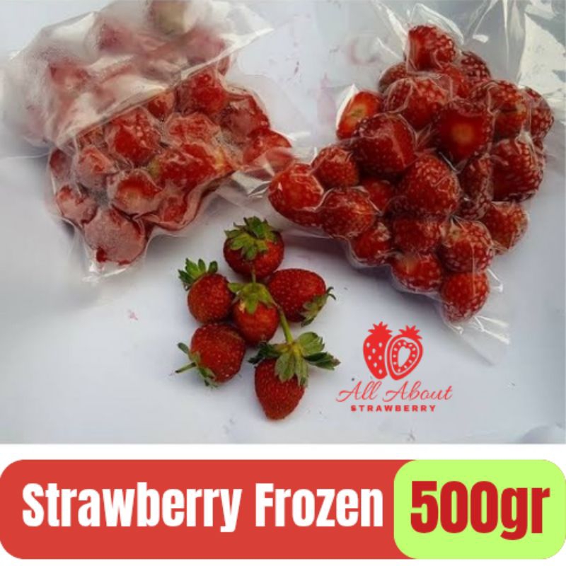 

Strawberry Frozen Grade A Premium / kemasan vakum - 500gr