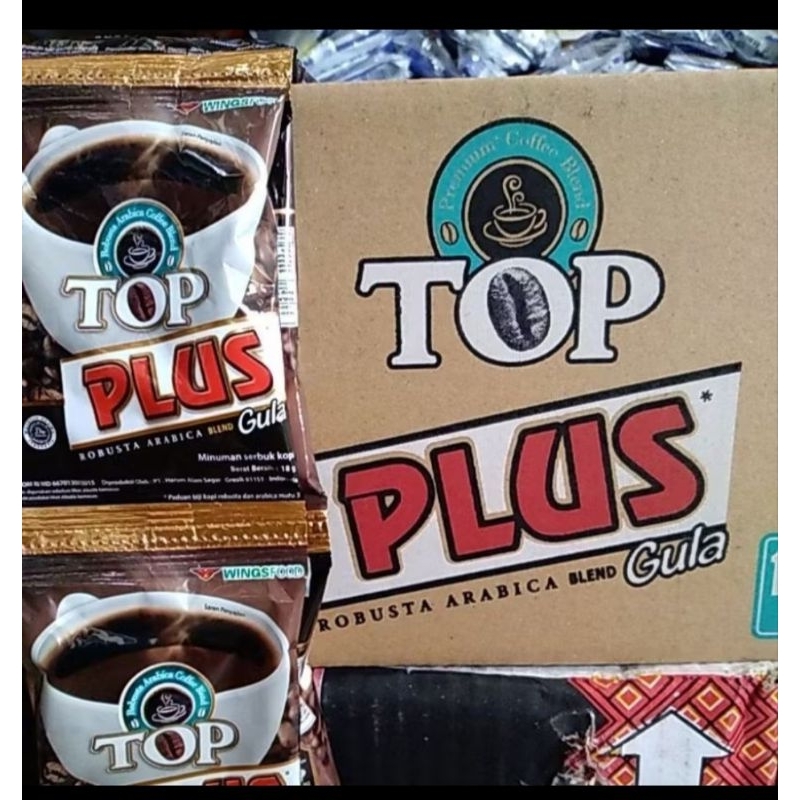 

Kopi top plus gula 1 renceng