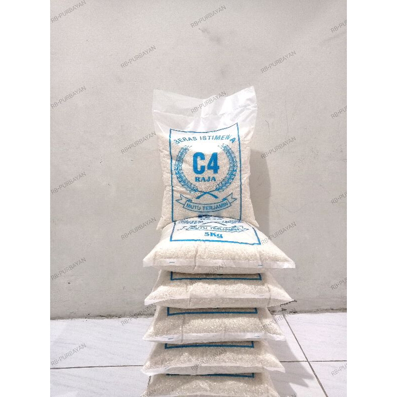 Beras C4 Biasa 5 kg