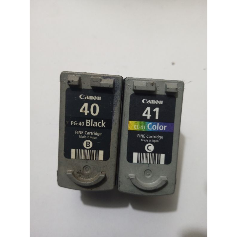 catridge Canon 40 black dan 41 color kosongan ori
