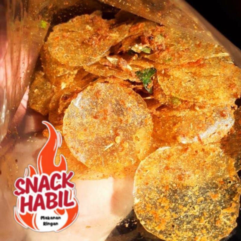 

KIRCA /keripik kaca 500gr PEDAS Daun Jeruk /keripik beling