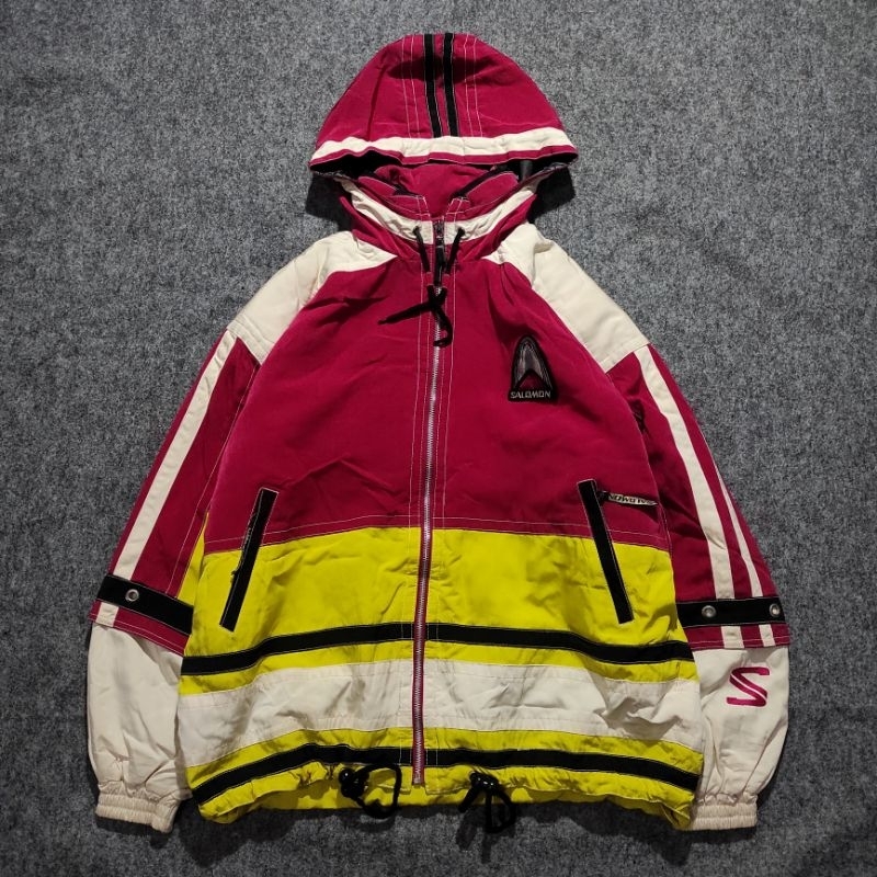 JACKET SKI SNOWBOARD OUTDOOR SALOMON COLORBLOCK/COLOURBLOCK VINTAGE THRIFT/SECOND