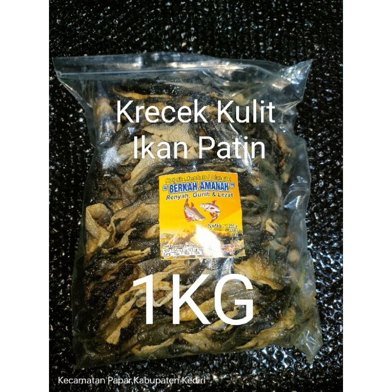 

1KG Krecek Keripik Kulit Ikan Patin/Aluman Setengah Matang