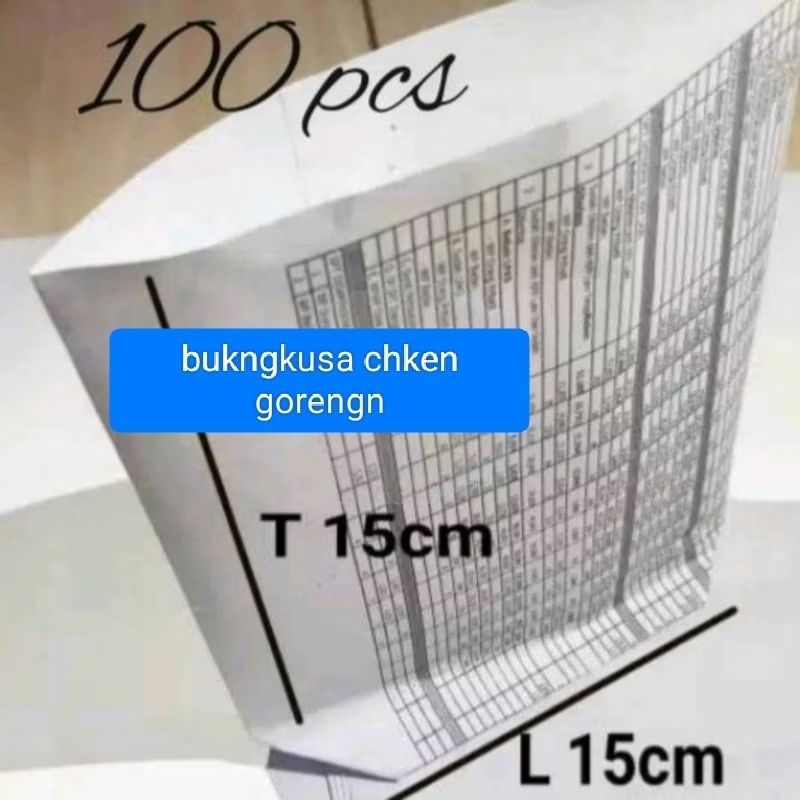 

bungkus chiken bungkus gorengan isi 100 pcs