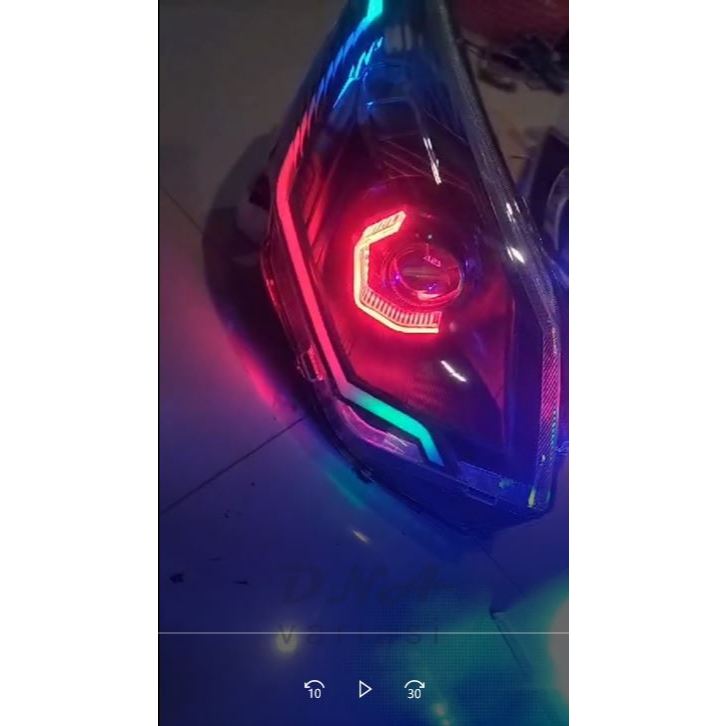 Slim Alis Frame DRL Lampu Headlamp Mobil Running Sein LED Aplikasi RGB Lampu Depan Mobil Sigra