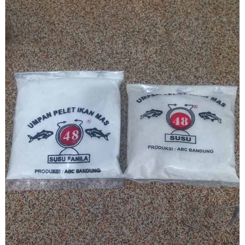 umpan pelet ikan mas 48 susu & susu vanila