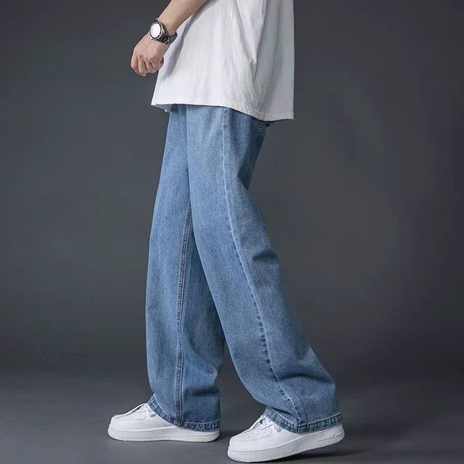 Celana Baggy Pant Pria Loose Straight Jeans Gombrong