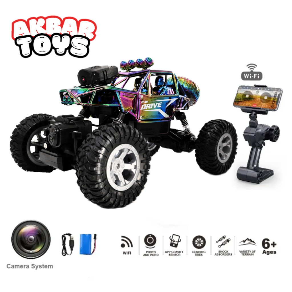 Mobil Remote Control Kamera FPV Mobil RC Kamera FPV  Tracker 4WD 2.4 Ghz 1:14
