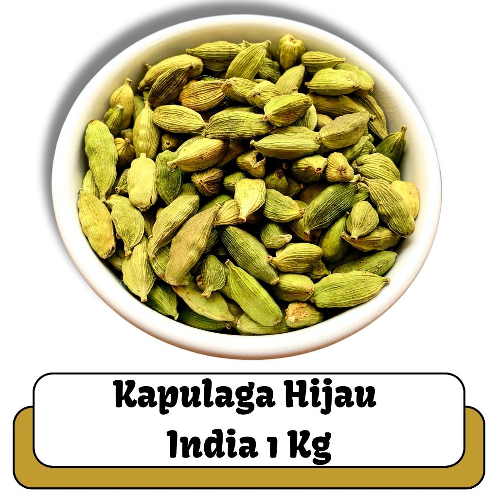 

KAPOLAGA HIJAU INDIA 1KG BUMBU REMPAH TRADISIONAL IMPOR INDIA I BUMBU UNTUK NASI KEBULI BRIYANI YAMAN