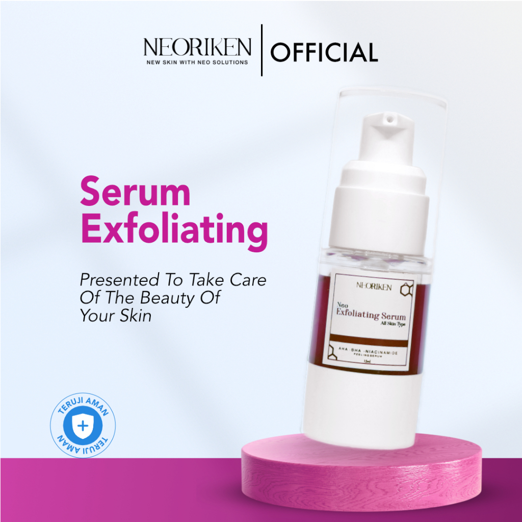 Neoriken Cosmetics Store  | Neo Exfoliating Serum | Paket Sehat Niacinamide Peeling Serum AHA BHA