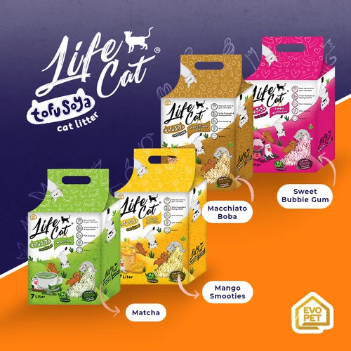 Livvicstore Life Cat Tofu Soya Cat Litter Pasir Kucing / Life Cat Tofu