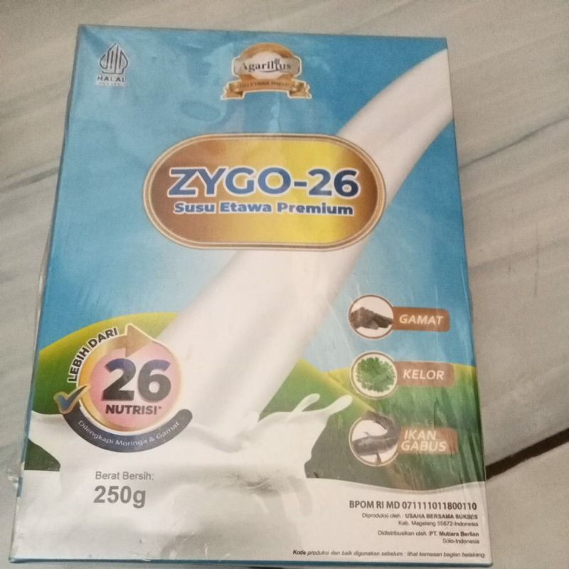 

ZYGO -26 SUSU ETAWA PREMIUM PLUS GAMAT KELOR IKAN GABUS.