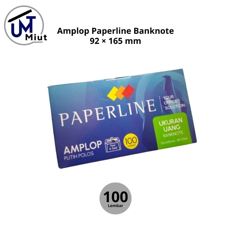 

Amplop Paperline Banknote 92 × 165 mm