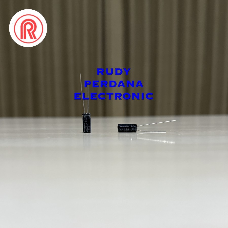 KAPASITOR ELCO ELKO 6.8UF 50V 6.8 UF 50 VOLT