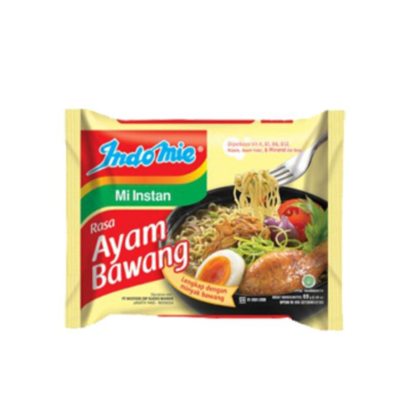 

1 DUS INDOMIE RASA AYAM BAWANG (ISI 40 BUNGKUS)
