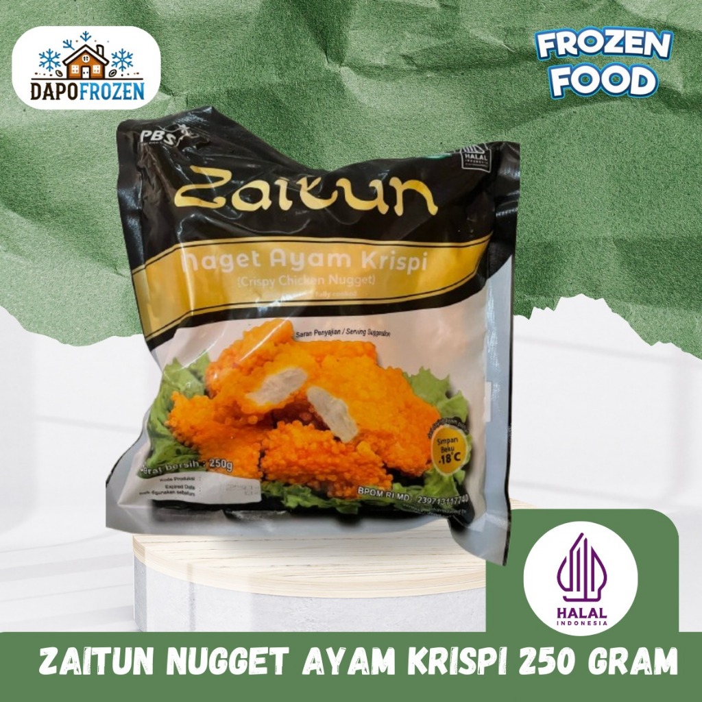

Zaitun Crispy Nugget 250 Gram - Frozen Food