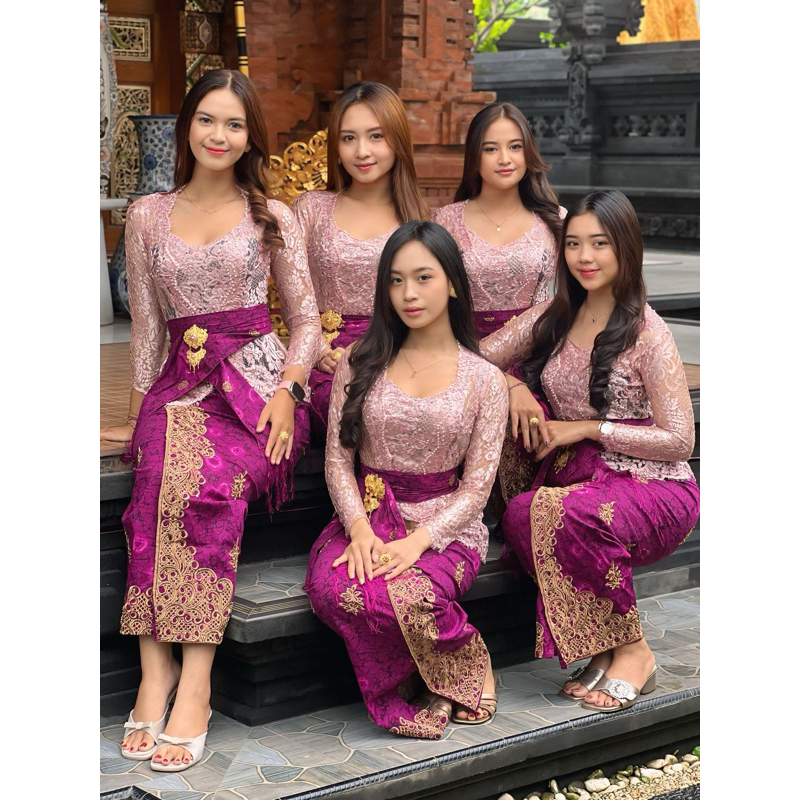 Kamen Jadi Katun Endek Bordir Free Selendang