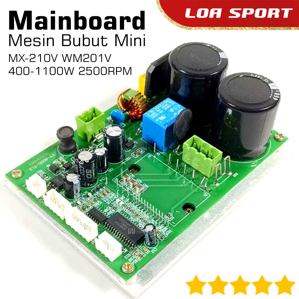 Mainboard Mesin Bubut Mini MX-210V WM201V 400-1100W 2500 RPM