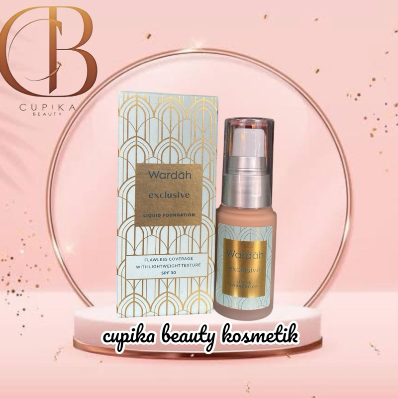 ADA GROSIR   [ao.cz] WARDAH LIQUID FOUNDATION EXCLUSIVE SERIES WITH SPF 30 - FOUNDATION CAIR