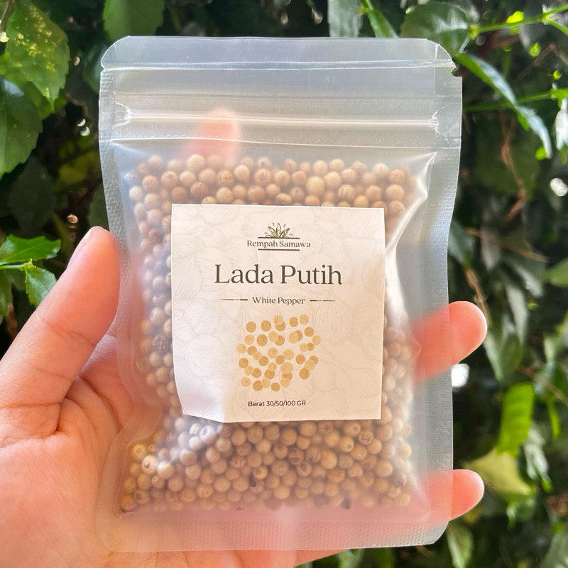 

Lada Putih Utuh / Biji Merica Putih 50 Gram - Kemasan Ekonomis