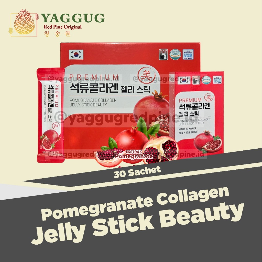 Pomegranate Collagen Jelly Stick Beauty 30 Sachet