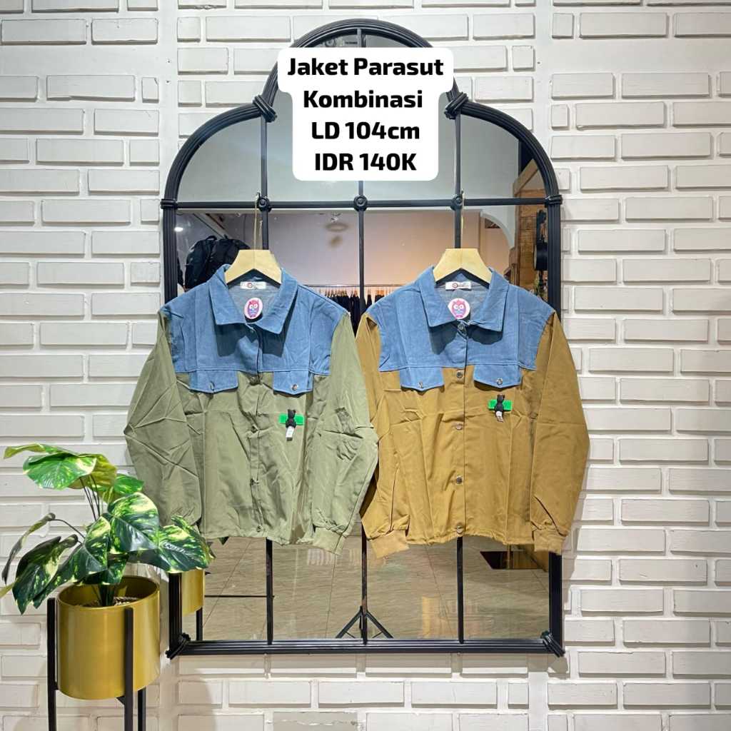 JAKET PARASUT KOMBINASI/JAKET PARASUT WANITA/OUTER PARASUT WANITA