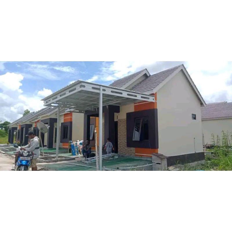 kanopi atap spandek pasir