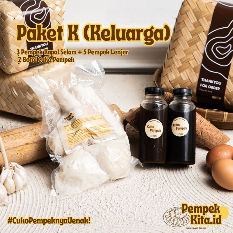 

Pempek Khas Bangka Paket K (keluarga)