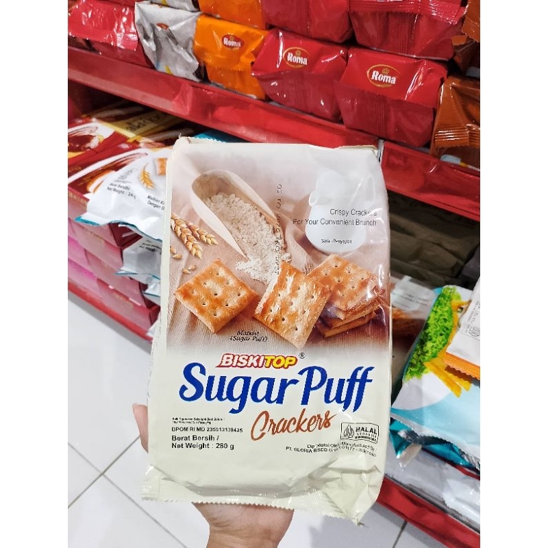 

Biskitop Sugar Puff Biskuit Crackers 280gr