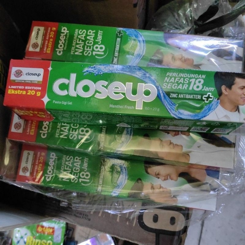 CLOSEUP 160 gram PLUS 20 GRAM ( 1 PCS) ODOL CLOSE UP