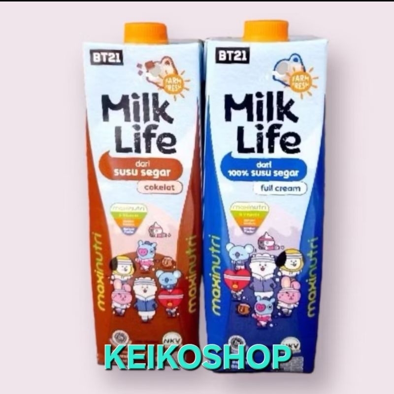 

Susu UHT Milk Life / susu full cream (1000ml)