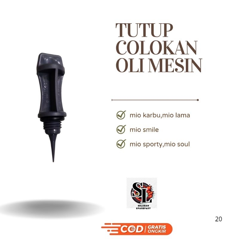 TUTUP COLOKAN OLI MESIN MIO M3,MIO,MIO SOUL