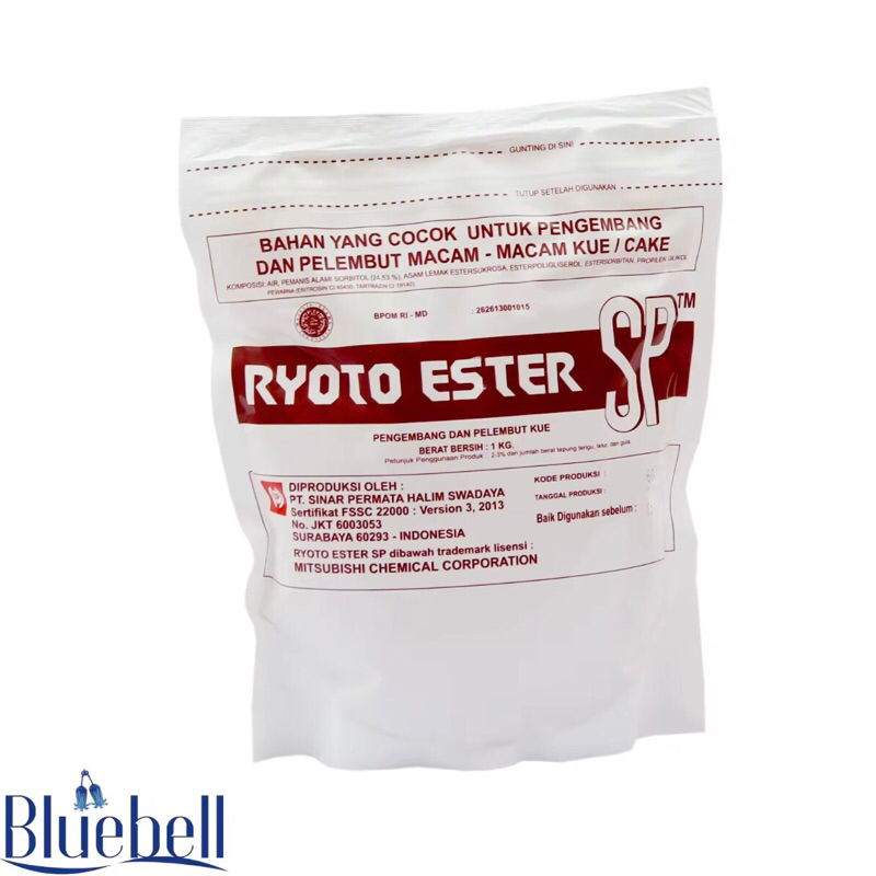 

Ryoto Ester SP 1 Kg Pengembang dan Pelembut Kue