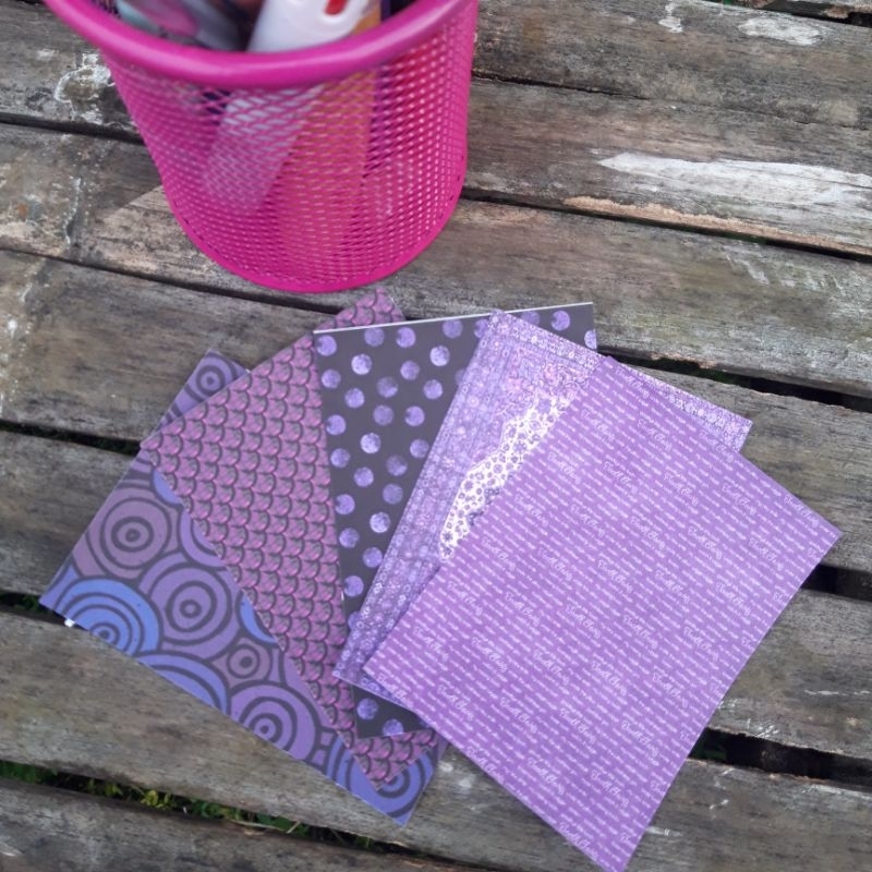 

[10 PCS] Purple Series Decorative Paper For Journaling-Kertas Deko