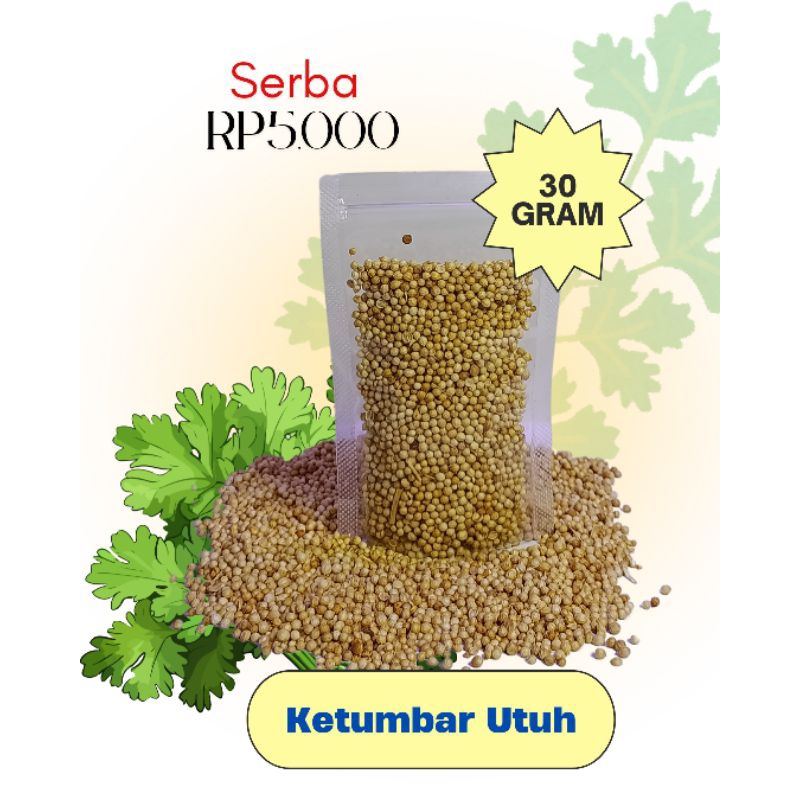 

ketumbar utuh 30 gr