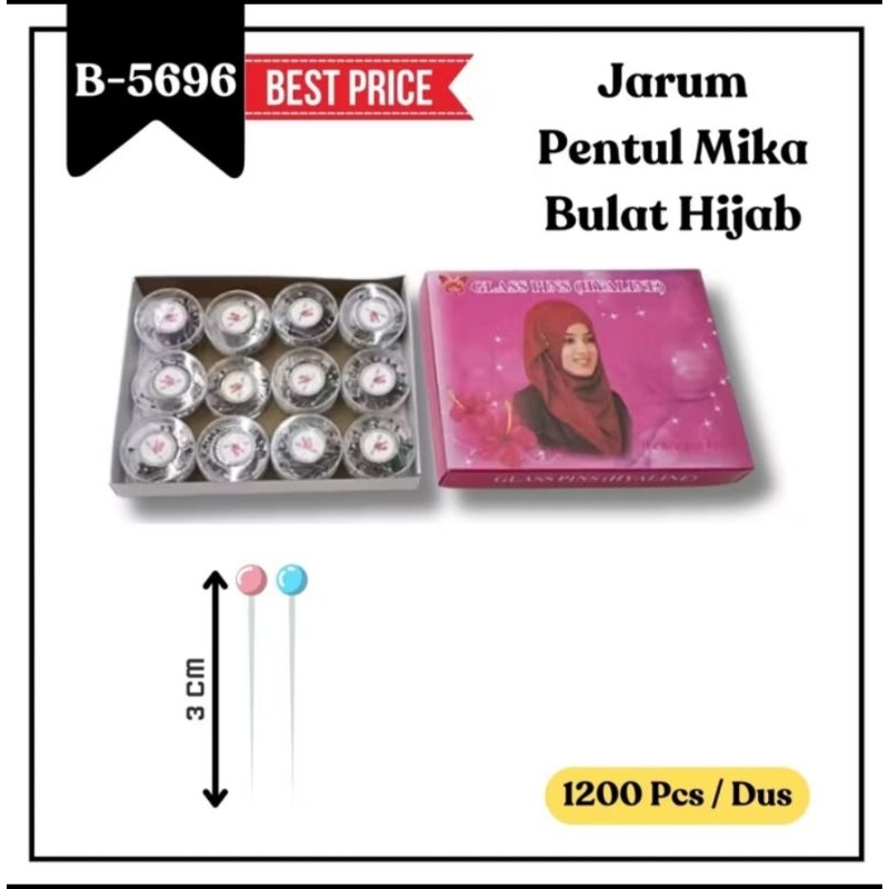 ( 12 pak ) 1 Lusin JARUM PENTUL HIJAB MINI METALIK / PIN HIJAB