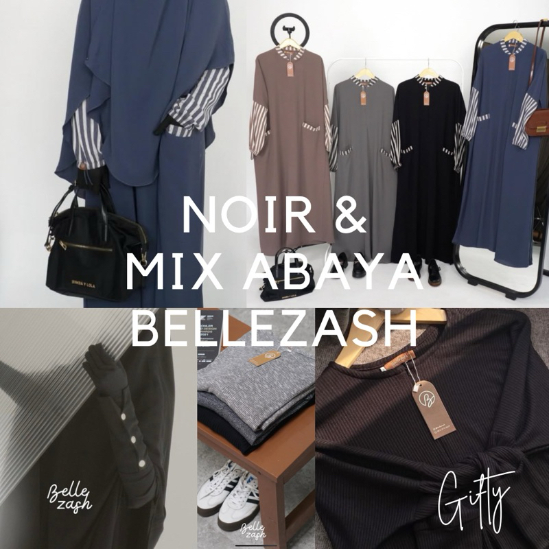 Bellezash Raline Noir Noorin [Diskon Via Shopee Video] FK Bergo Tali Khimar Nonpad ❌Shopee Pay Later