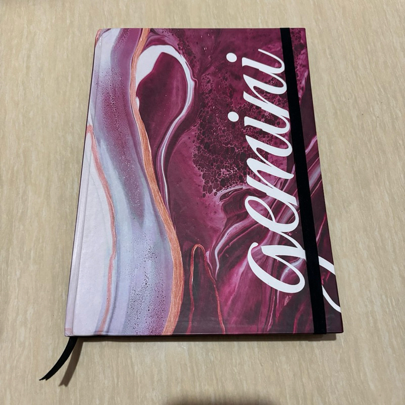 

Gemini Note Book A4 Marble Maroon White (Custom)