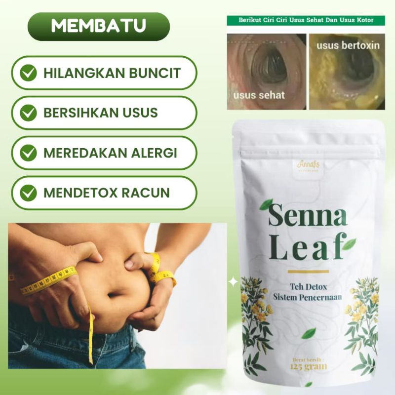 

Big Salle - Senna Leaf 125Gram | Teh Detoksifikasi Pencernaan | Teh Detox Usus & Lambung | Teh Pelangsing Herbal Alami | ASLI BPOM Halal