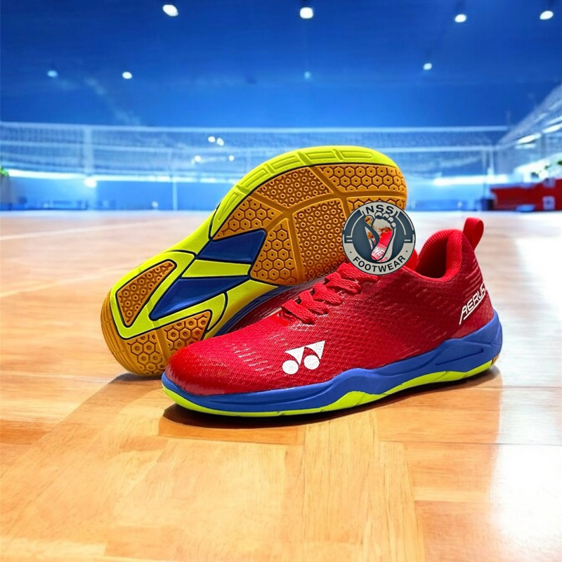 Sepatu bulutangkis anak laki laki perempuan / sepatu badminton anak sol karet anti licin