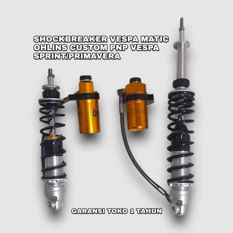 Shocbreaker Custom Ohlins for Vespa Sprint, Primavera, Vespa Matic
