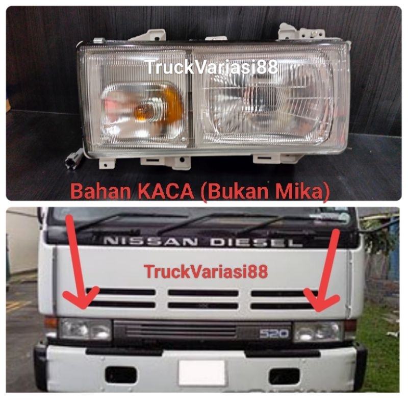 Lampu Depan Nissan CWB 520/Lampu Depan Truk Nissan CWB 520/Head Lamp Nissan CWB520