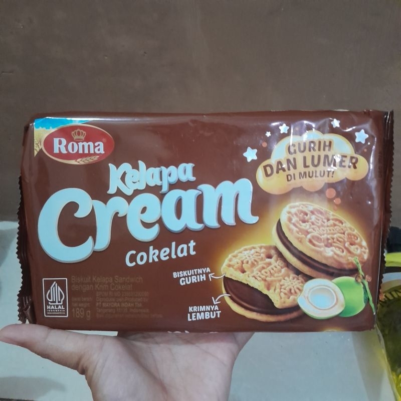 

ROMA KELAPA CREAM COKLAT | ROMA KELAPA KRIM COKLAT 189 GR