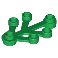 Lego Green Part 2423 Plant Leaves 4 x 3