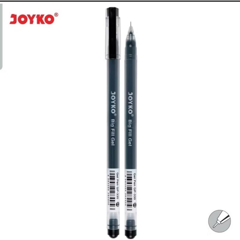 

<Beke Stationery> Gel Pen Pulpen Joyko GP-330 Big Fill Gel 0.5 mm (12pcs)