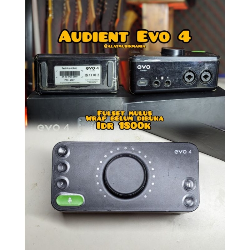 Audient Evo 4 Soundcard Recording Bekas Mulus