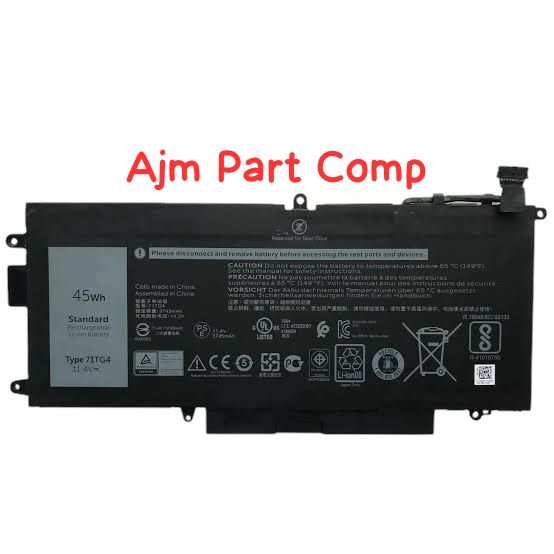 Baterai Battery Laptop Dell Latitude 5289 7280 7389 7390 2 In 1 71TG4