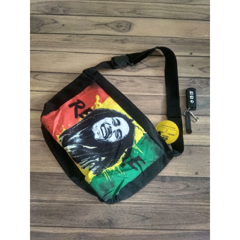 slingbag kain - tas selempang  sablon printing - tas bali