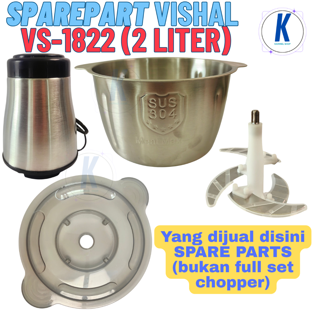 Sparepart Vishal VS-1822 Pisau Cup Cover Mesin Chopper 2 Liter