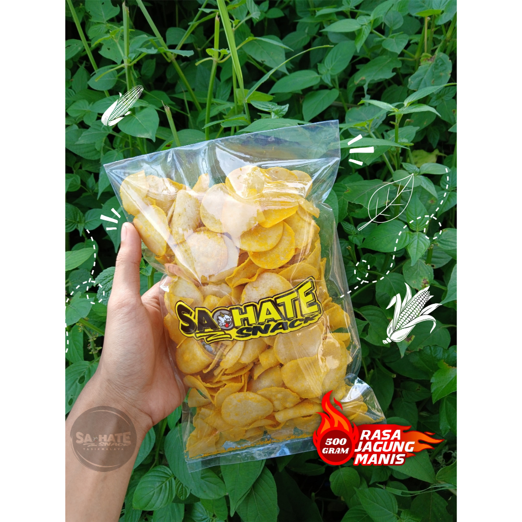

Keripik Molring Sa-hate Snack Tasikmalaya Rasa Jagung Manis - 250gr